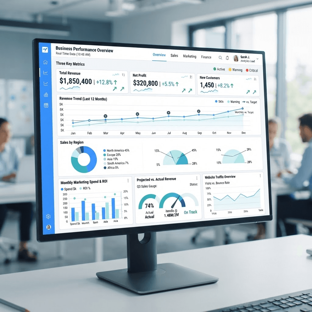 Business Dashboard & Reporting Tool